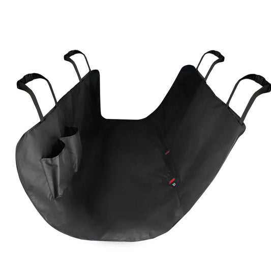 Black Waterproof Oxford Dog Car Hammock with Storage Pocket