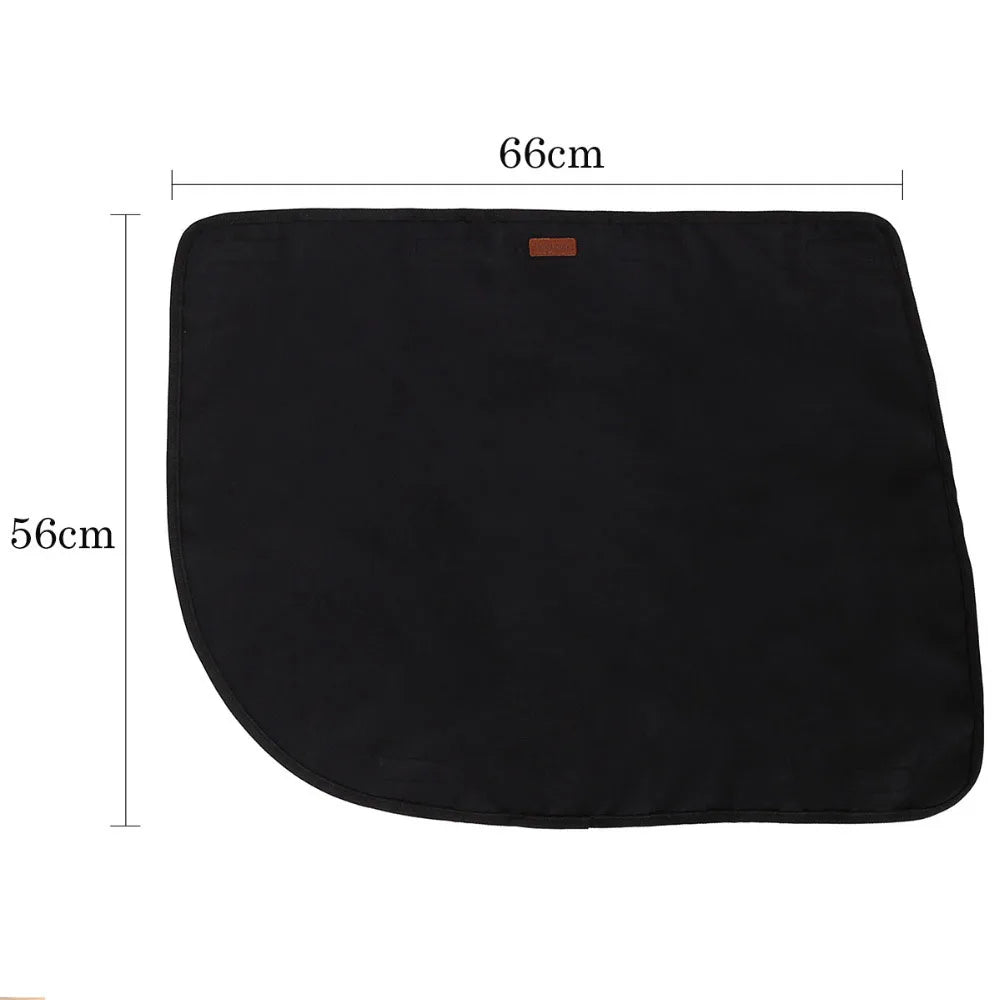 Gray Waterproof Dog Car Door Protector Covers 2 Pack