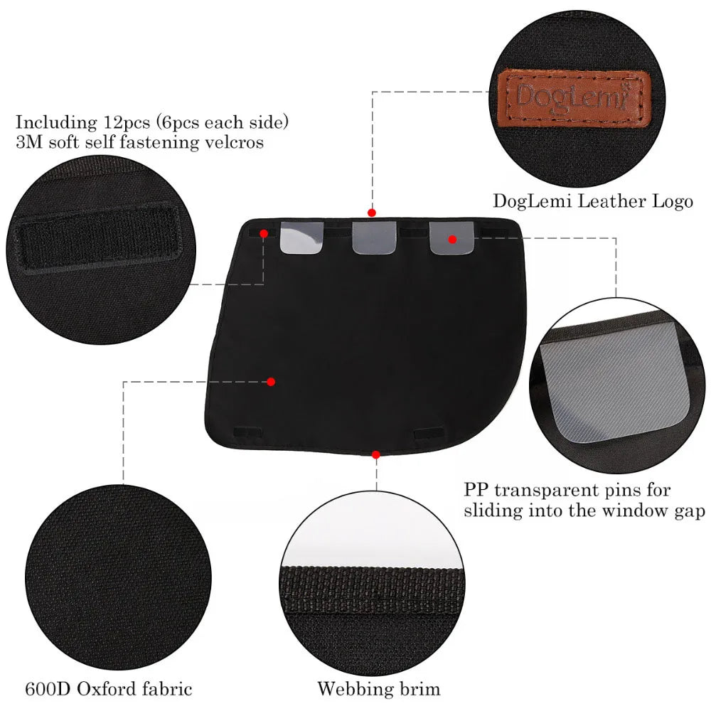 Beige Waterproof Dog Car Door Protector Covers 2 Pack