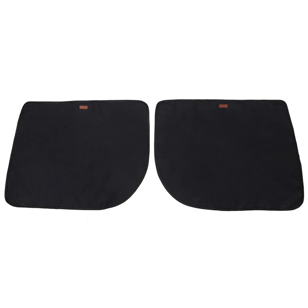 Black Waterproof Dog Car Door Protector Covers 2 Pack