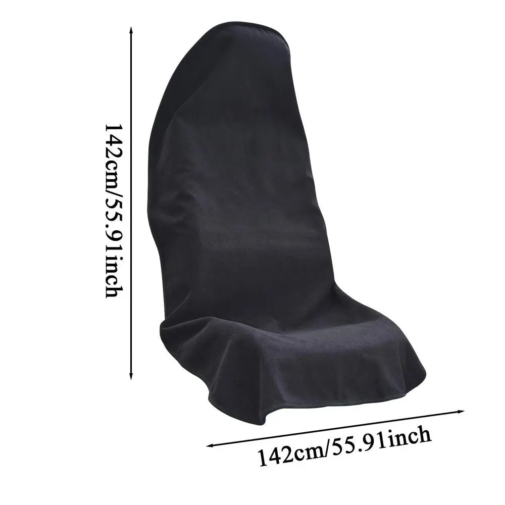 Black Towel Front Seat Protector for Dogs