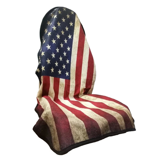 American Flag Towel Front Seat Protector for Dogs