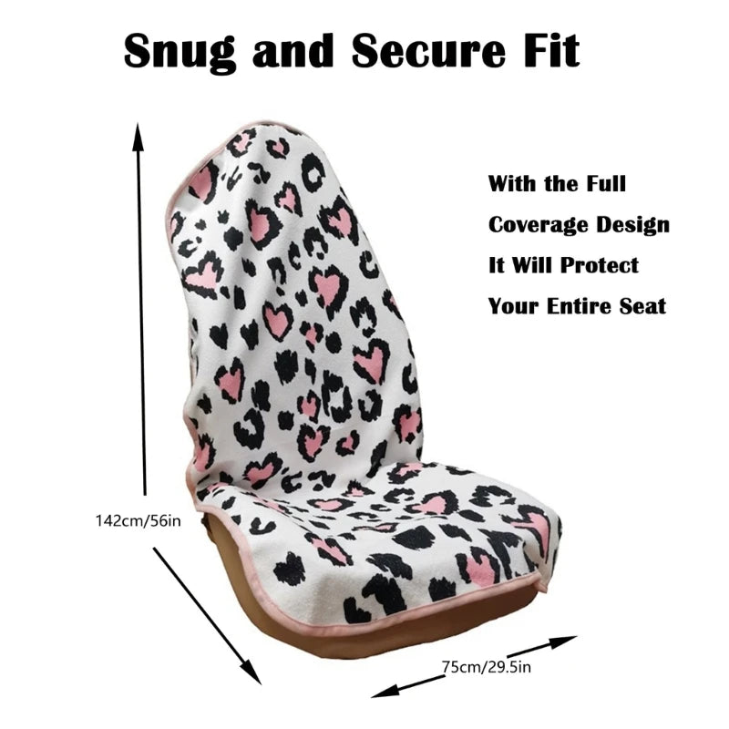 Ocean Print Towel Front Seat Protector for Dogs