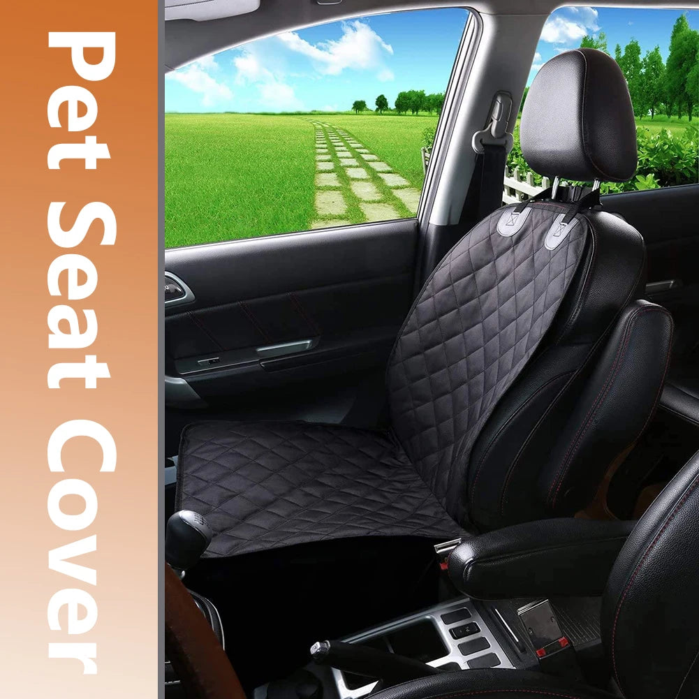 Front Seat Covers Waterproof Dog Car Front Seat Protector with Side Flaps