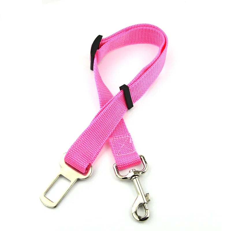 Rose Adjustable Dog Car Seat Belt Tether