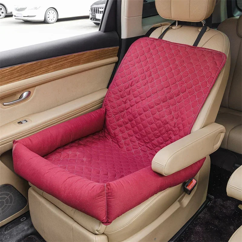 Premium Red Dog Car Seat Cover Nest