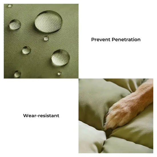 Brown Luxury Dog Booster Seat Bed for Double Seats