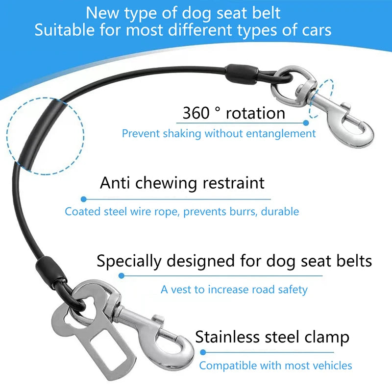 Universal Dog Seat Belt Tether for Cars