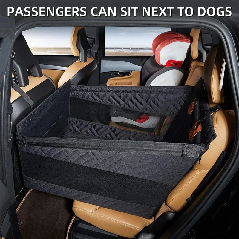 Black Full Coverage Back Seat Hammock Extender for Cars