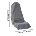 Gray Towel Front Seat Protector for Dogs