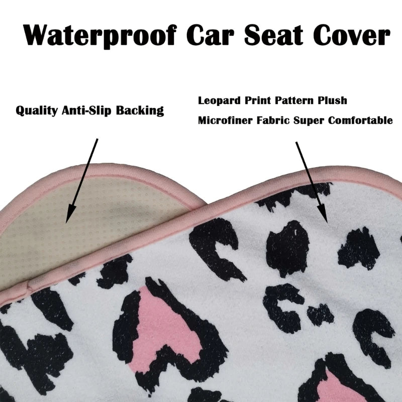 Strawberry Print Towel Front Seat Protector for Dogs