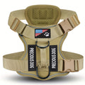 Khaki Anti-Pull Tactical Dog Harness for Medium and Large Dogs