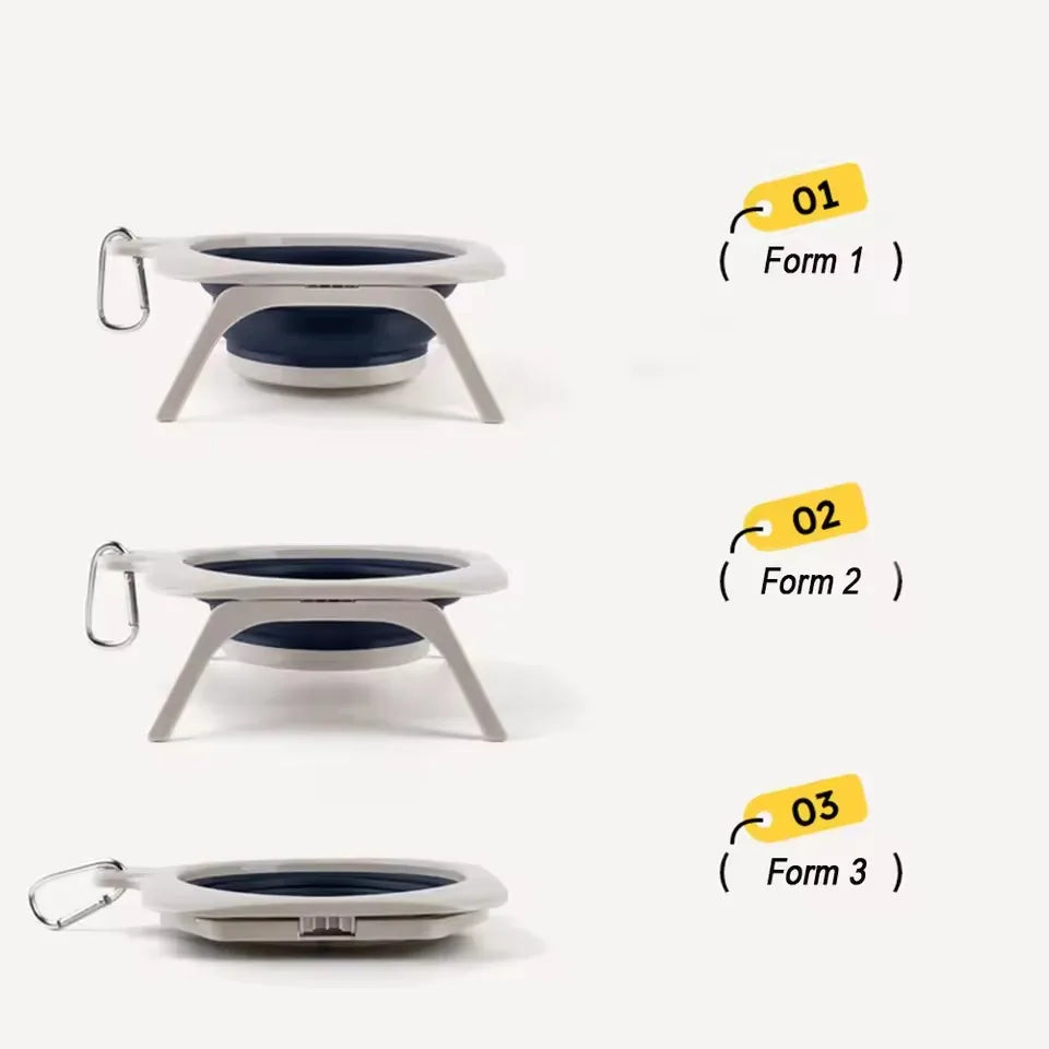 Foldable Single Dog Travel Bowl