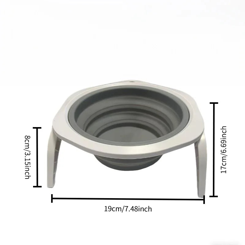 Foldable Single Dog Travel Bowl
