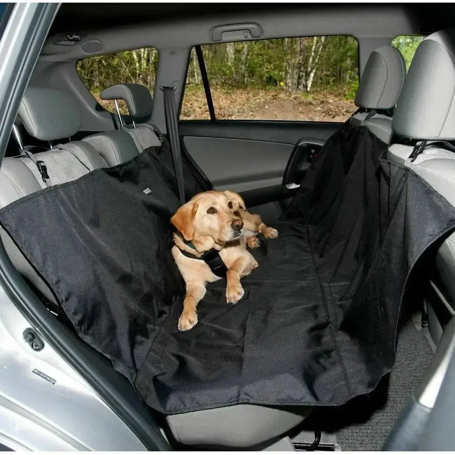 Beige Waterproof Dog Car Seat Cover for Back Seat