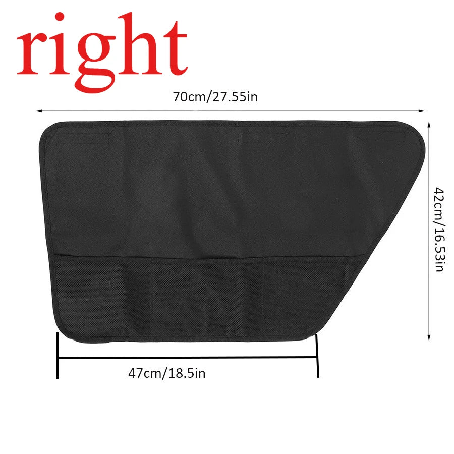 Black Anti-Scratch Car Door Panel Guard Set for Dogs 1 Pair