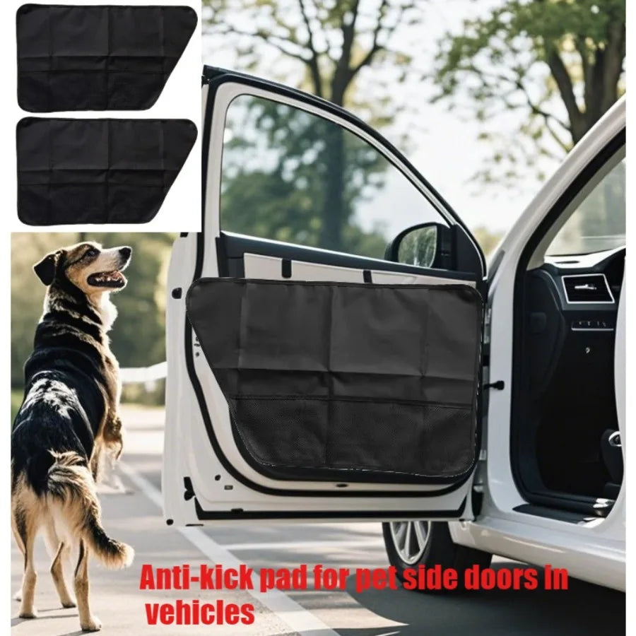Black Anti-Scratch Car Door Panel Guard Set for Dogs 1 Pair
