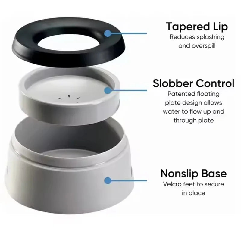 Anti-Splash Travel Water Bowl for Dogs