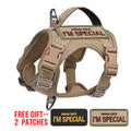 Beige Tactical Dog Harness for Small Dogs