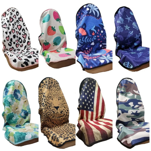 American Flag Towel Front Seat Protector for Dogs