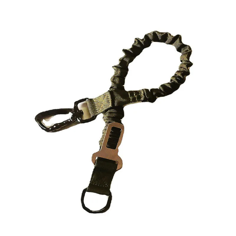 Army Green Dog Seat Belt Tether for Cars