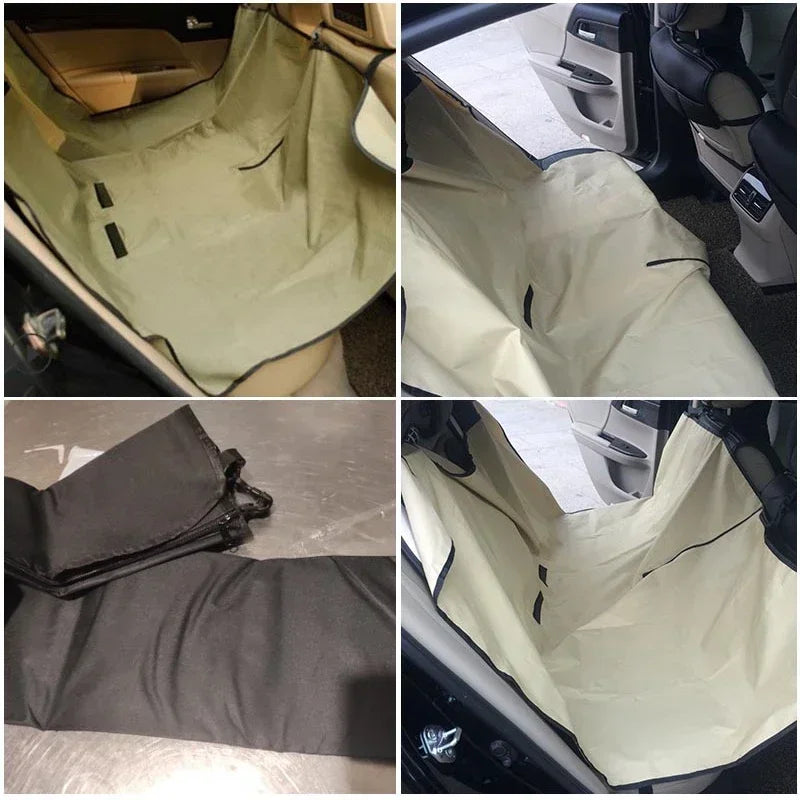 Green Waterproof Dog Car Seat Cover for Back Seat