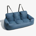 Premium Navy Blue Dog Booster Seat Carrier Bed for Travel