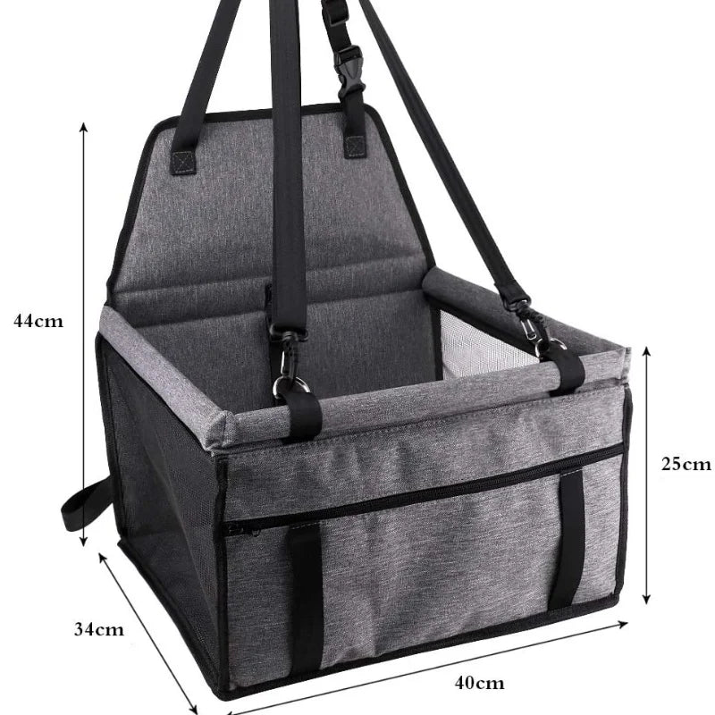 Red Dog Booster Seat Foldable Pet Car Seat