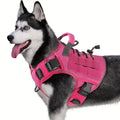 Rose Adjustable No-Pull Tactical Dog Harness with Handle for Large Dogs