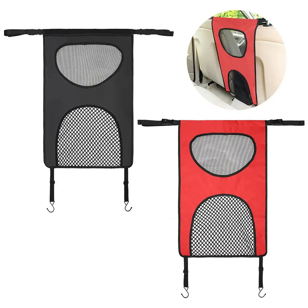 Black Nylon Car Pet Net Barrier for Backseat Safety