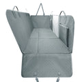 Gray Premium Dog Car Back Seat Extender with Hard Bottom