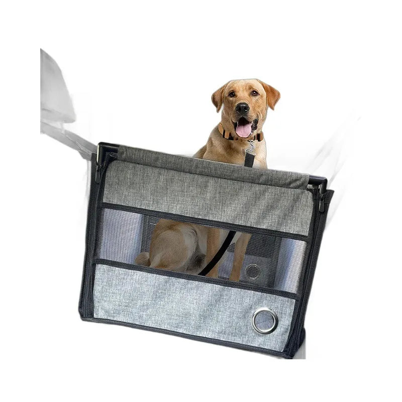 Gray Dog Booster Seat for Medium Dogs