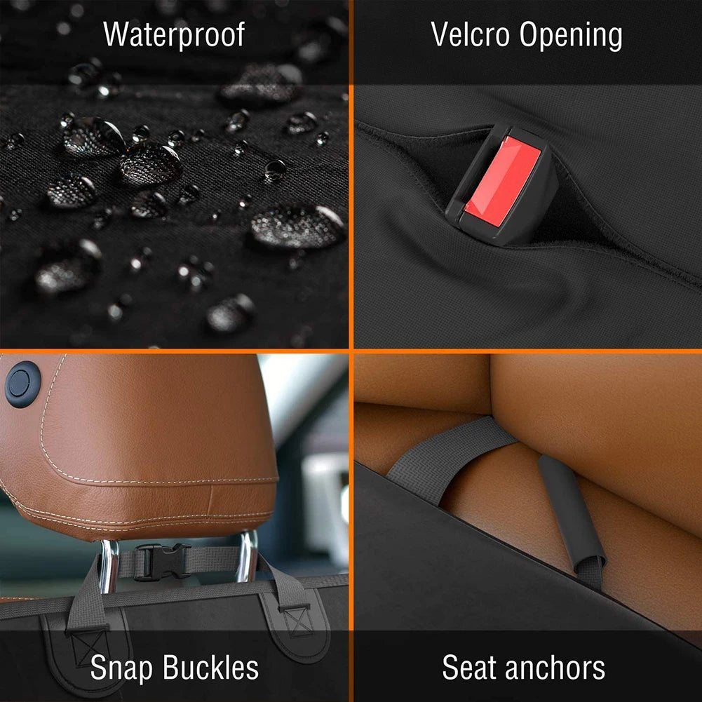 Front Seat Covers Waterproof Dog Car Front Seat Protector with Side Flaps