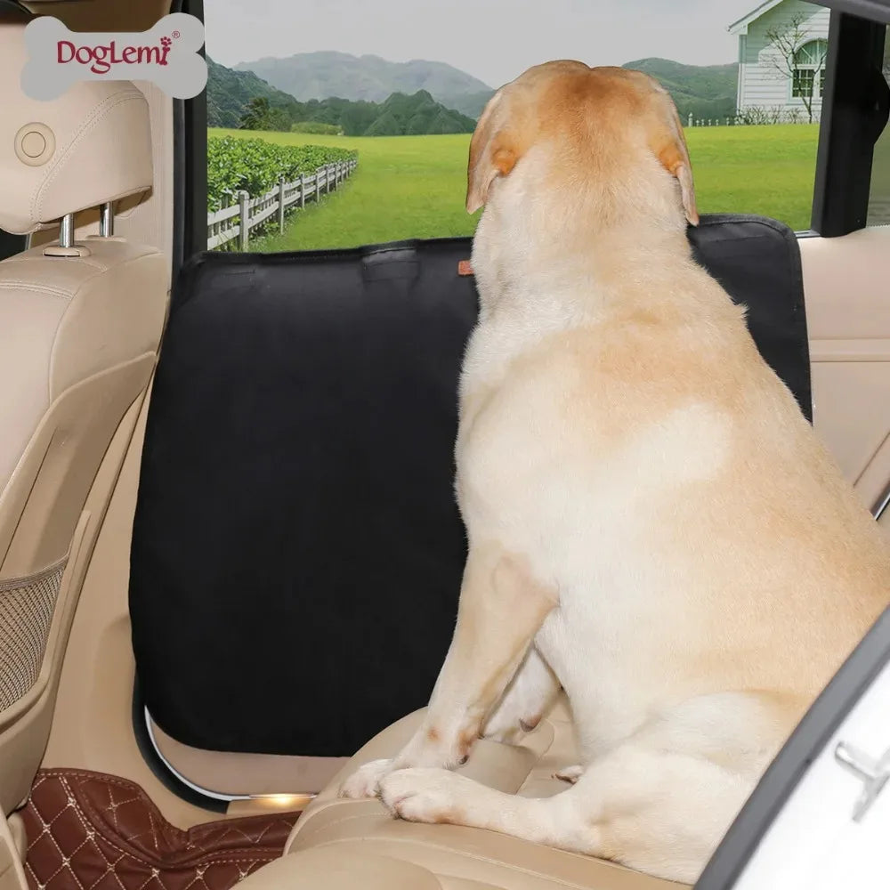 Gray Waterproof Dog Car Door Protector Covers 2 Pack