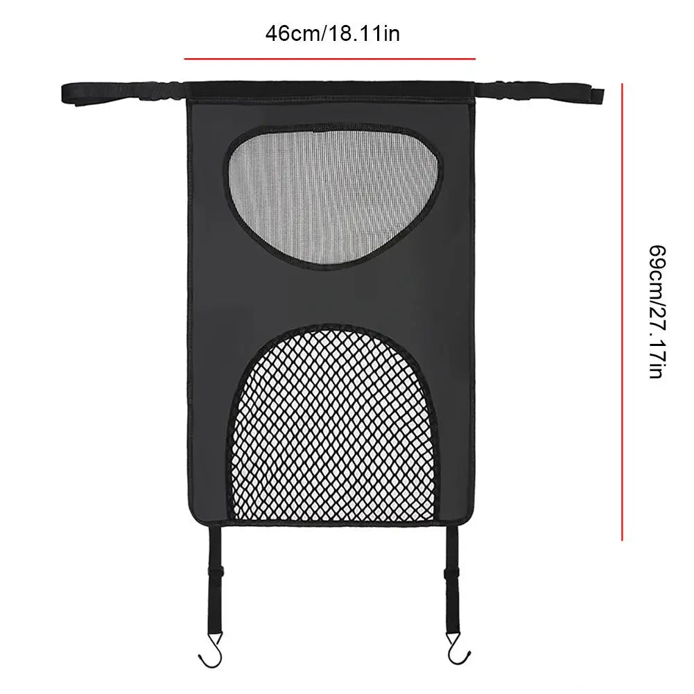 Black Nylon Car Pet Net Barrier for Backseat Safety