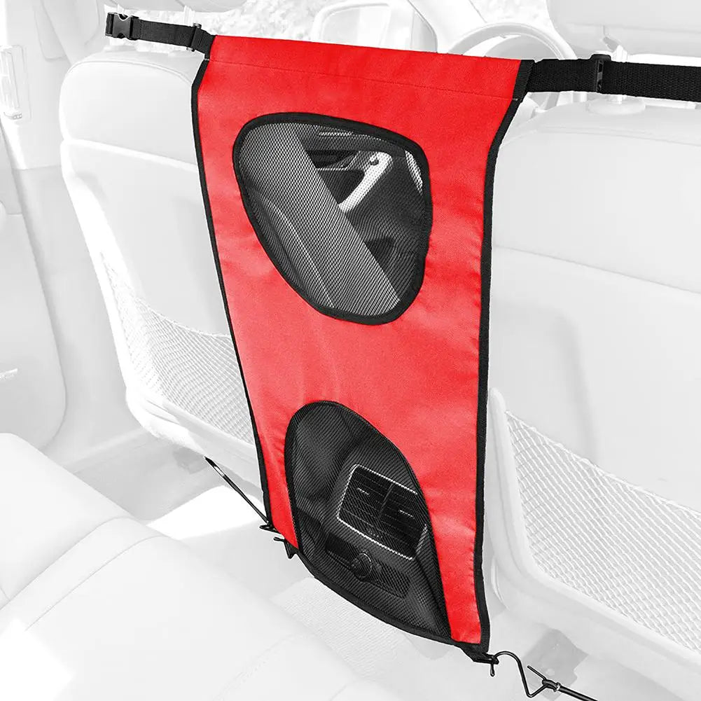 Red Nylon Car Pet Net Barrier for Backseat Safety