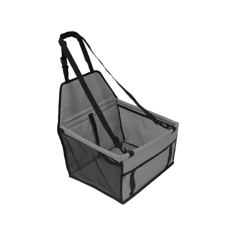Dark Grey Dog Booster Seat Foldable Pet Car Seat