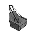 Dark Grey Dog Booster Seat Foldable Pet Car Seat