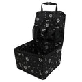 Paw Print Dog Booster Seat for Cars and SUVs