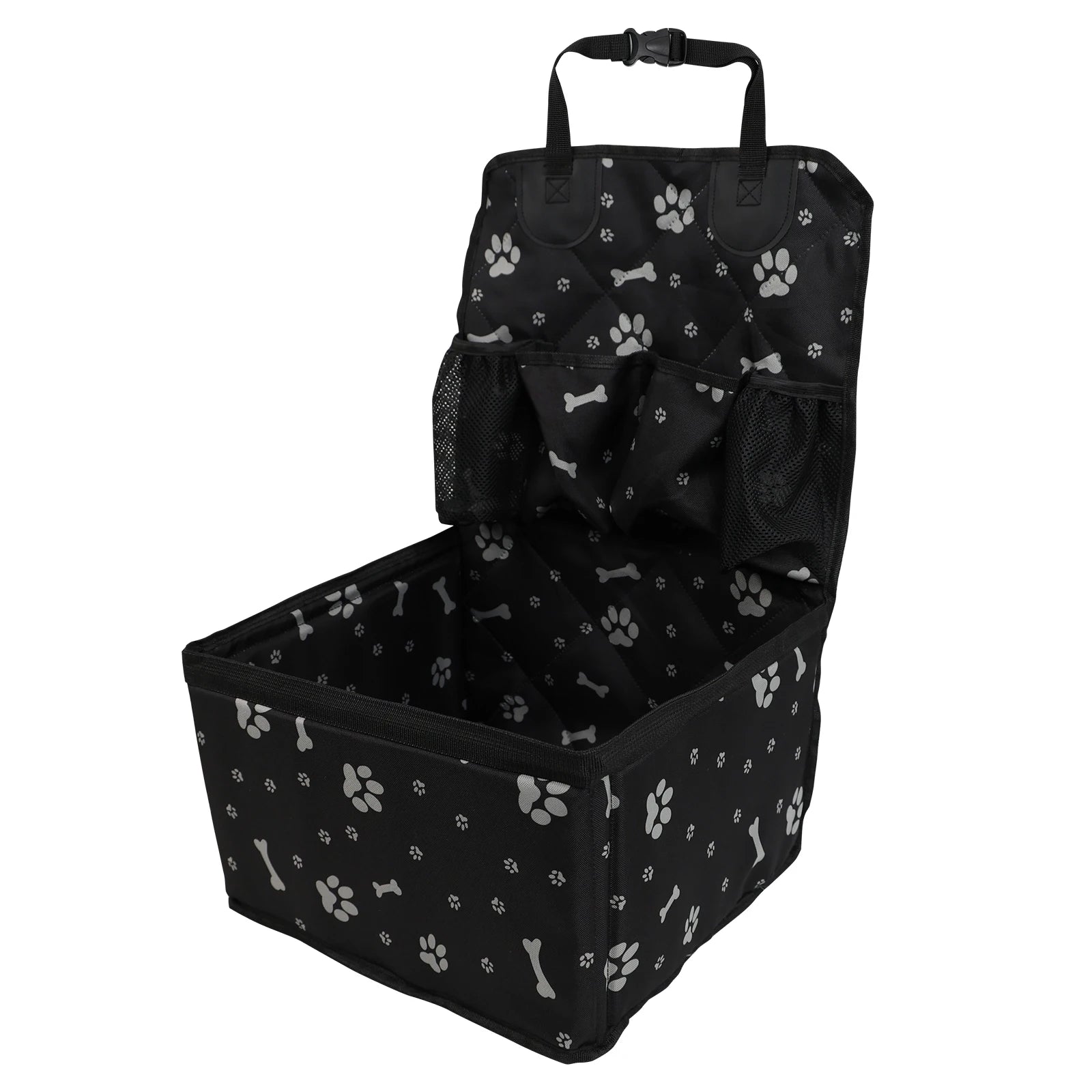 Paw Print Dog Booster Seat for Cars and SUVs