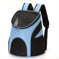 Sky Blue Portable Mesh Dog Backpack
