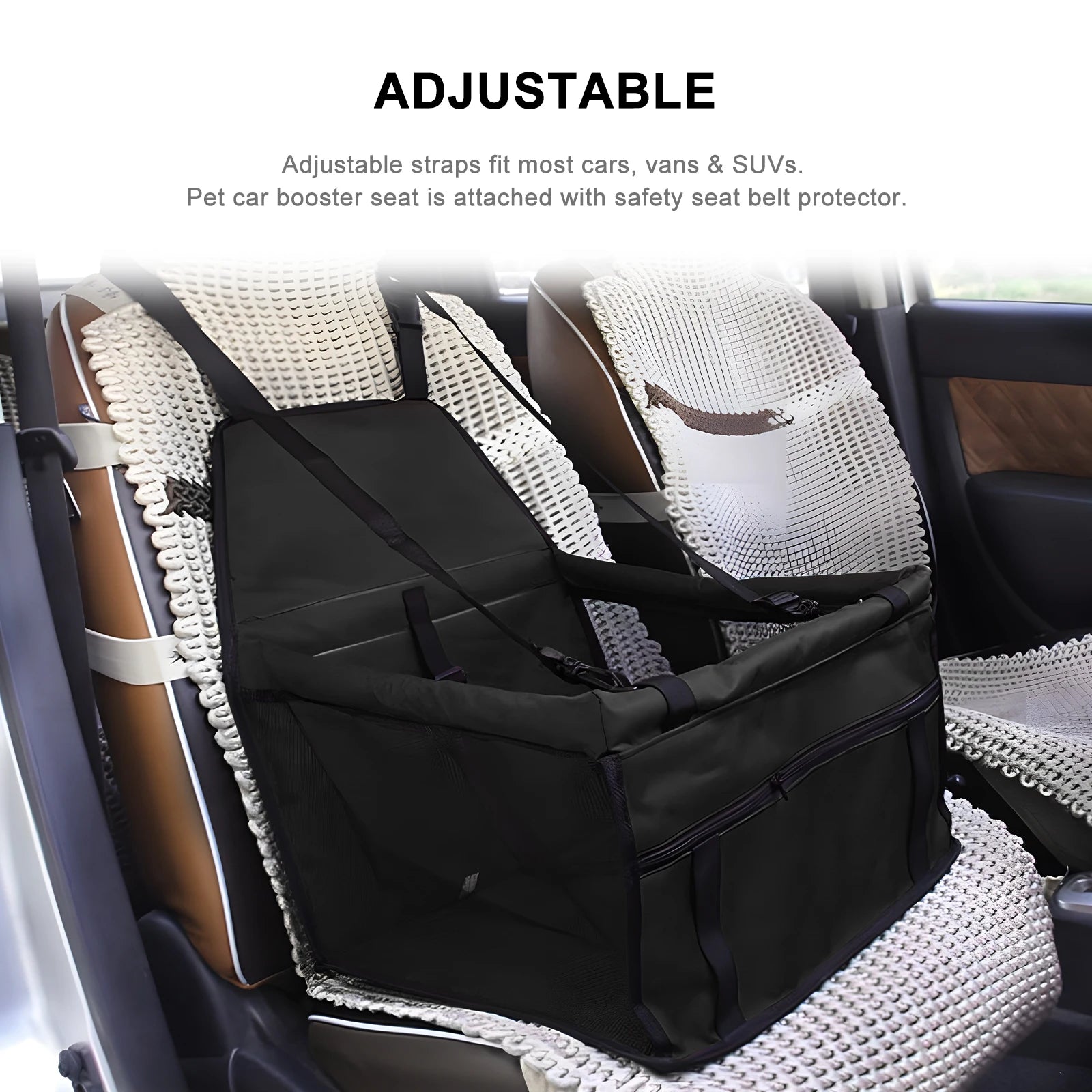 Black Dog Booster Seat for Medium Dogs