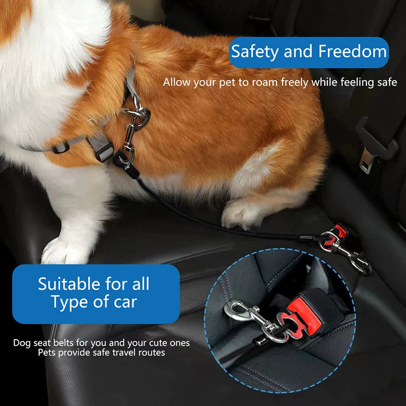Universal Dog Seat Belt Tether for Cars