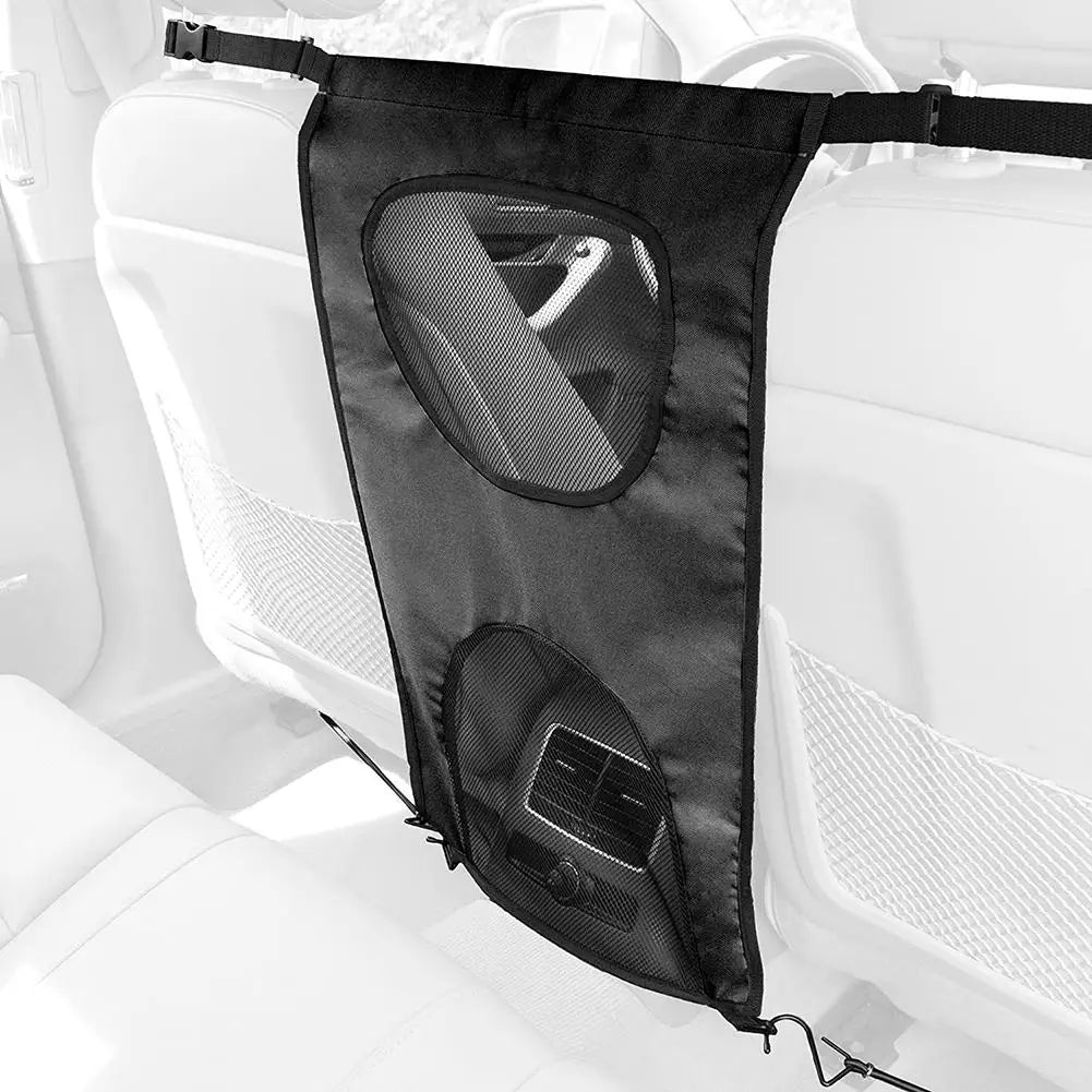 Black Nylon Car Pet Net Barrier for Backseat Safety