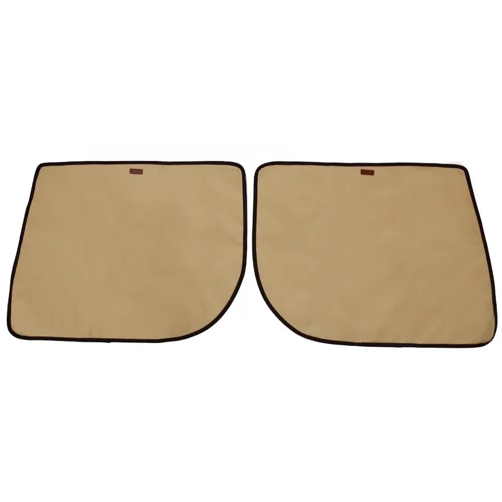 Beige Waterproof Anti-Scratch Dog Car Door Protector Set 2 Pack