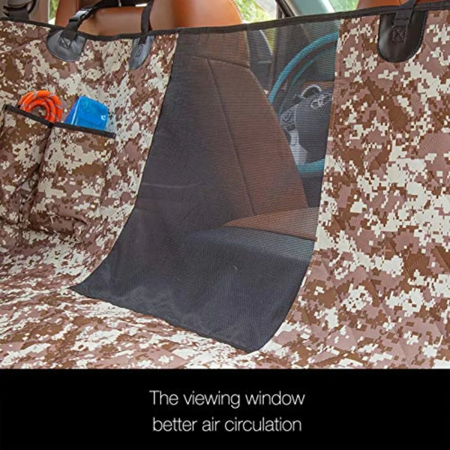 Waterproof Dog Car Hammock with Mesh Window