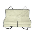 Beige Waterproof Dog Car Seat Cover for Back Seat