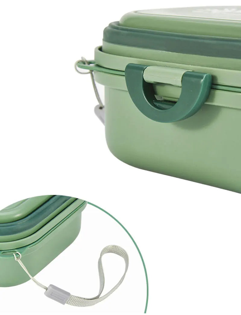 Khaki Portable Double Dog Travel Bowls