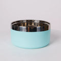 Sky Blue Stainless Steel Dog Bowl