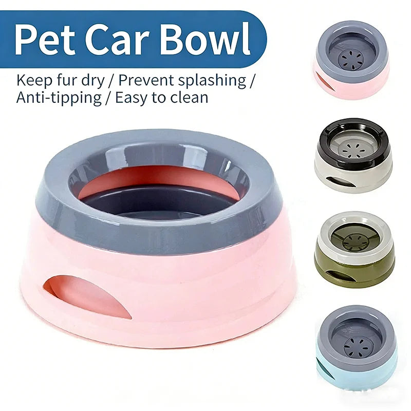 Anti-Splash Travel Water Bowl for Dogs
